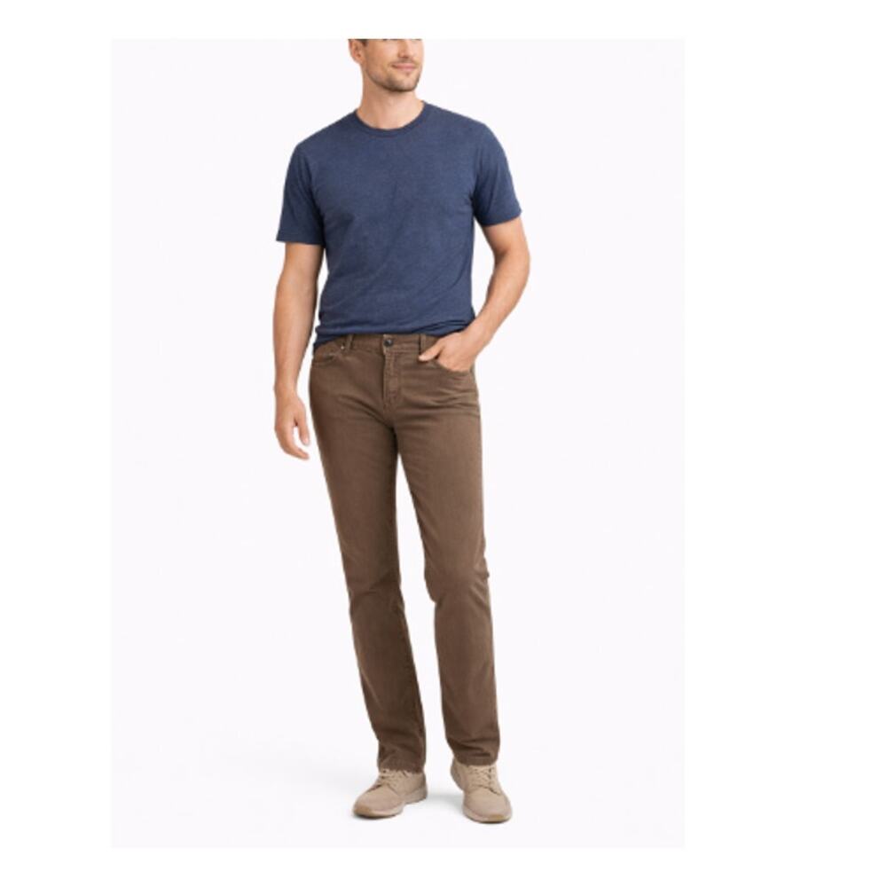 New AG Adriano Goldschmied Men’s Brown Straight Leg Denim Jeans Size 27